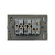 thumbnail image 4 of Placa Con 1 Apagador De Escalera Y 2 Contactos Lucek FlatPack 6 plateado, 4 of 4