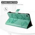 thumbnail image 3 of Galaxy Tab A7 Lite 8.7-inch T220 T225 Case,Dteck Magnetic Leather Card Holder Wallet Butterfly Pattern Kickstand Case for Samsung Tab A7 Lite 8.7" 2021 Lightweight Shockproof Cover,Green, 3 of 5