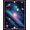 Navy Blue Multicolor, Pattern 14, variant on Design&I 8'x10' Washable Area Rug Extra Large Skid-Resistant Low Profile System Planet Chart With Galaxy Nebula And Learning Star Motifs for Living Room, Family