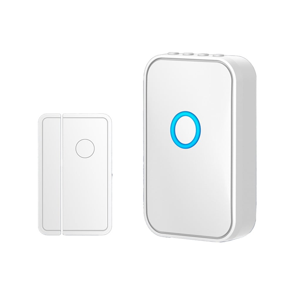 Wireless Doorbell Door & for Window Sensor 52 Prompt Sound Security Shop Alarm White
