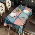 thumbnail image 2 of Rectangle Waterproof Tablecloth 60×120 Inch, Bohemia Reusable Indoor/Outdoor Durable Table Cover for Party Kitchen Dinner Room Decor, 2 of 6
