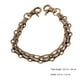 thumbnail image 3 of 3 piezas 26 cm Cadena de hierro de tres hileras Monedero Marco Monedero Bolsa de bloqueo Cadena de reemplazo Correas de hebilla de aleación de doble extremo Accesorios para bolsos de mujer (Bronce), 3 of 4