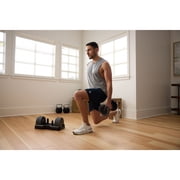NordicTrack55 Lb Select-A-Weight Dumbbell Set: Compact Design, 15 Different Weight Increments, and iFIT Integration for Interactive Workouts and More