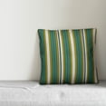 thumbnail image 2 of Creative Products Green Stripes 18x18 Spun Poly Pillow, 2 of 2