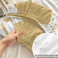 thumbnail image 4 of Twin XL Size Fitted Sheet Set - Coastal Starfish 2 Piece Bedding Sets 16" Deep Pocket Fitted Sheet with 1 Pillowcases, Ochre Yellow Nautical Vintage Marine Life Brushed Microfiber Hotel Bed Sheets, 4 of 9