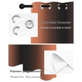thumbnail image 5 of Ombre Thermal Insulated Blackout Curtains for Bedroom 90 Length Orange and Black Gradient Room Darkening Curtain 1 Panel Grommet Window Curtain Drape for Living Room Nursery Room, 5 of 7