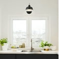 thumbnail image 4 of Design House Mason Industrial Barn Indoor/Outdoor Wall Mount Light with Metal Shade, Matte Black/Gold, 4 of 20