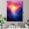 thumbnail image 4 of Qisvanset Framed Canvas Wall Art 12x16 Inch Colorful Impressionist Psalm Home Baptism Art Gift, 4 of 5