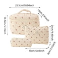 thumbnail image 3 of Elegante diseño floral, ideal para el maquillaje y la comodidad en los viajes. Perfecto para organizar y guardar tus productos de belleza, 3 of 6