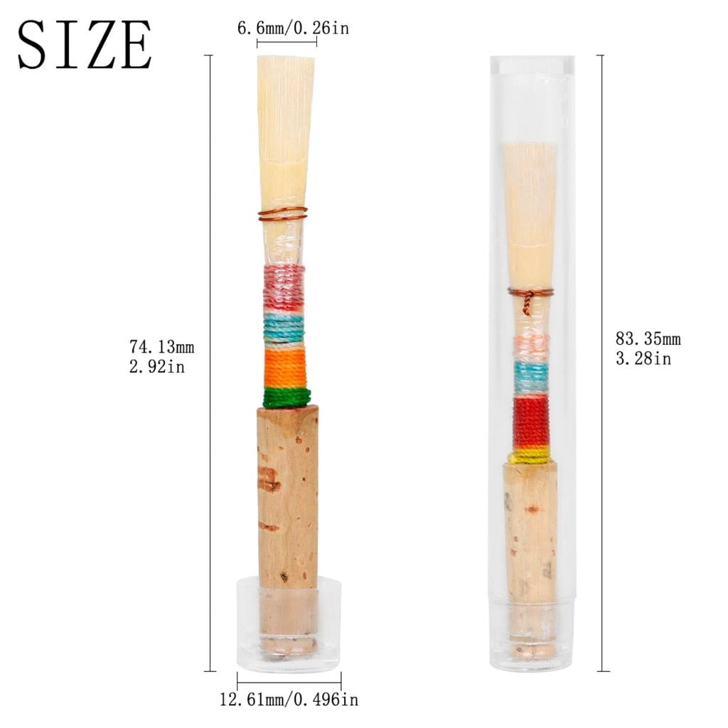 CEORPER Oboe Reed Medium Strength Music Instrument Replacement Part with Protective Tube