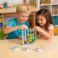 thumbnail image 4 of Juguetes educativos apilables para niños, de plástico multicolor, para desarrollar habilidades motoras, reconocimiento de colores y desarrollo cerebral, 4 of 7