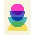 thumbnail image 3 of Barnes, Victoria 19x24 Black Modern Framed Museum Art Print Titled - Bright Stack II, 3 of 5