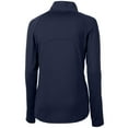 thumbnail image 3 of Women's Cutter & Buck Navy Minnesota Twins Adapt Eco Knit Stretch Half-Zip Logo Pullover Top, 3 of 3