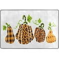 thumbnail image 4 of Dreamtimes Halloween Unique Pumpkin Area Rug 72x48in Leopard Print Non-Slip Floor Carpet Comfort Floor Mats Decor for Indoor Living Dining Room and Bedroom Area, 4 of 7