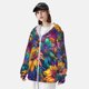 thumbnail image 3 of Balery Psychedelic Sunflowers Sudadera ligera de manga larga con capucha y protección solar UPF 50+ para hombre y mujer, ideal para pesca y running-Large, 3 of 7