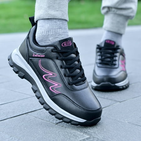 

CAICJ98 Women Shoes Womens Canvas Shoes Casual Cute Sneakers Low Cut Lace up Fashion Comfortable for Walking Hot Pink