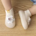 thumbnail image 5 of Siilsaa Shoes for Babies Children Toddler Shoes Spring Boys Girls Floor Socks Shoes Solid Color Cartoon Animal Head Shape Shoes For Toddler Beige,0-6 Months, 5 of 5
