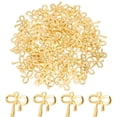 thumbnail image 4 of 100 piezas de materiales de aleación para manualidades, accesorios de joyería con forma de lazo (dorados), 4 of 8