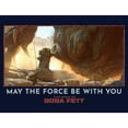 thumbnail image 2 of Men's Star Wars: The Book of Boba Fett Grogu Taming the Rancor May the Force be With You  Pull Over Hoodie Navy Blue 3X Large, 2 of 4