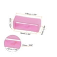 thumbnail image 2 of Uxcell 6pack Watch Strap Loop Fastener Rings 16mm Rubber Watch Holder Keeper Pink, 2 of 6