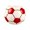 Football red white, variant on Heat Resistant Glass Barwares Football/Baseball Shaped Drinking Cup Drinkware For Home Kitchen And Outdoor
