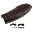 thumbnail image 1 of Motorcycle Seat - Flat Brat Seat Cafe Racer Saddle Seat - leatherette, 1 of 10