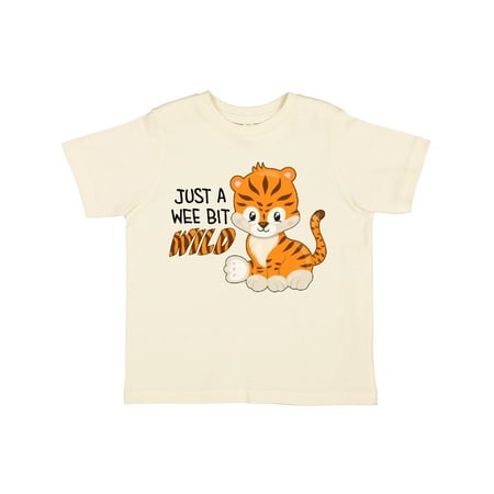 

Inktastic Just a Wee Bit Wild- cute tiger cub Gift Toddler Boy or Toddler Girl T-Shirt