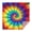 Colorful Rainbow Tie-2, variant on Colorful Rainbow Tie Dye Spiral Pattern Square Tablecloth,Waterproof Square Table Cover,Wipeable Spillproof Washable Table Cover for Home Kitchen Party Decor 42"X42"(107x107cm)