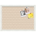 thumbnail image 2 of PinPix 21x15 Custom Cork Bulletin Board Light Pink Diamond Poster Board Has a Fabric Style Canvas Finish, Framed in Light Pink Diamond, by ArtToFrames (PinPix-294), 2 of 6