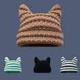 thumbnail image 2 of Qisuw Skullies Beanie Cute Bunny Hat Devil Horn Hat Beanie Crochet Knitted Hat, 2 of 20