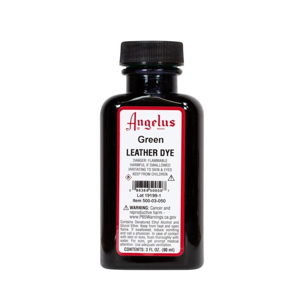 Tinte para piel Angelus Green 90 ml a base de alcohol