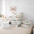 thumbnail image 6 of Homewish Countryside Floral 7 Pieces Bedding Comforter Set,Mallard Duck Full Bedding Set,Green Beige Fitted Sheet Flat Sheet For Teens,Ultra Soft Home Decor Reversible, 6 of 8
