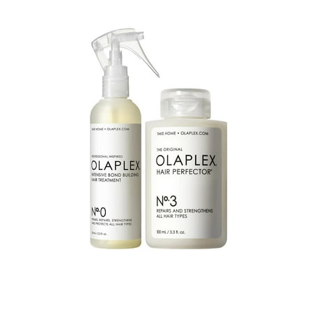 Olaplex No.0 Intensive Bond Building Treatment 5.2 oz & Hair Perfector No.3 for All Hair Types 3.3 oz Set