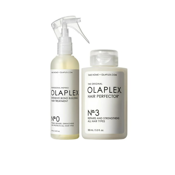 Olaplex No.0 Intensive Bond Building Treatment 5.2 oz & Hair Perfector No.3 for All Hair Types 3.3 oz Set