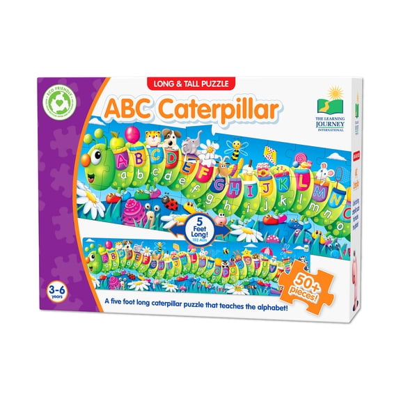 The Learning Journey Long & Tall Puzzle - ABC Caterpillar: 50 Pcs