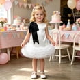 thumbnail image 2 of MEZZALL Toddler Girls Sleeveless Bowknot Dress Dance Party Ruffles Dresses Clothes Adorable Sundress, 2 of 5