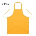thumbnail image 3 of Unique Bargains 2pack Kitchen Cooking Aprons Polyester Art Aprons Pottery Apron Waterproof Artist Painting Apron Yellow, 3 of 5