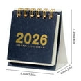 thumbnail image 6 of Selrti Mini Desk Calendar 2026 Standing Flip Small Desktop Calendar Jan.2026 to Dec 2026 12 Monthly Calendar with Twin-Wire Binding for Home Office School, 6 of 8