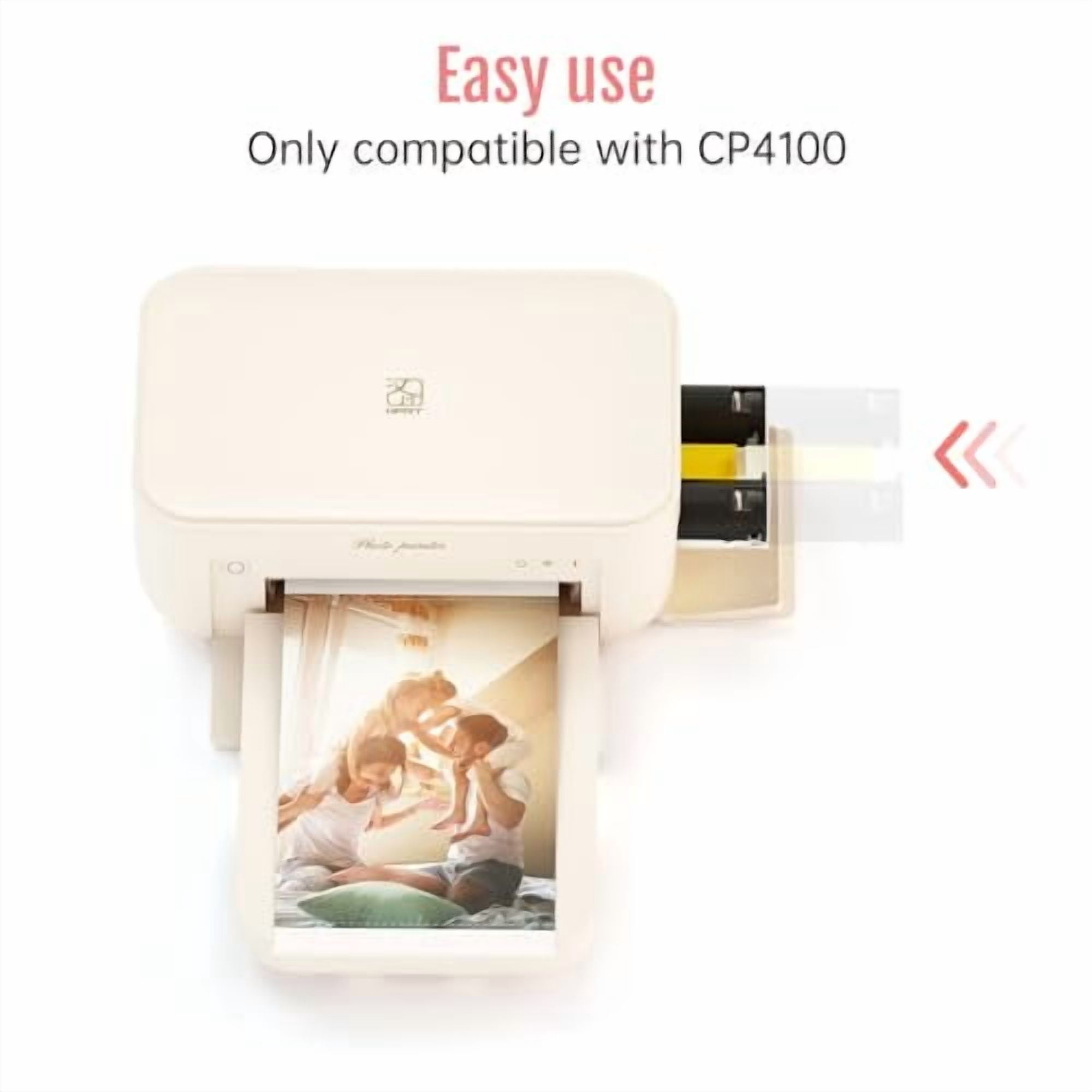 HPRT 4"X 6" PHOTO PAPER 108 SHEETS AND TWO RIBBONS CP4100/CP4000L PHOTO PRINTER