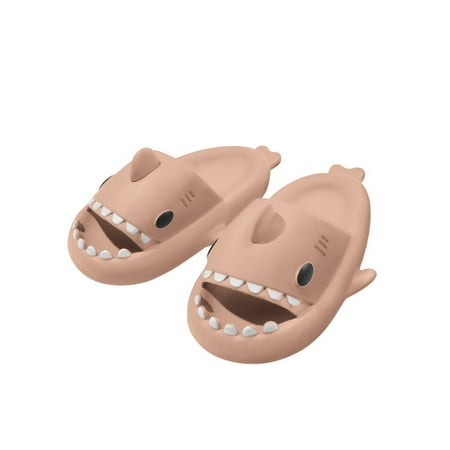 

Unisex Cute Shark Slides for Men Women Anti-Slip Open Toe House Shark Slippers Casual Beach Shoes Sole Sandals Women Slides