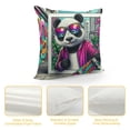 thumbnail image 4 of Orinice Cool Panda Skateboarder Graffiti Graphic Decorative Men Women Boy Girl Room Cushion Throw Pillow Cover for Home Couch Living Room Bed Sofa 20x20in, 4 of 5