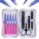 thumbnail image 1 of Set de pinzas y cortaúñas MORGLES para mujer con funda, 1 of 7