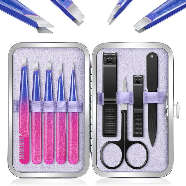 Set de pinzas y cortaúñas MORGLES para mujer con funda