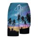 thumbnail image 4 of Pantalones Cortos para Hombre Cintura Elástica con Bolsillos, Forro de Impresión de Moda Casual para la Playa, Al Aire Libre Y el Uso Diario, 4 of 6
