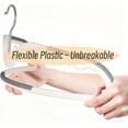thumbnail image 4 of Short Neck Plastic Hangers,Heavy Duty Clothes Hangers Pants Hangers Non Slip 360° Swivel Hook,Space Saving Closet Organizer for Shirts, Coats, Pants, 4 of 7