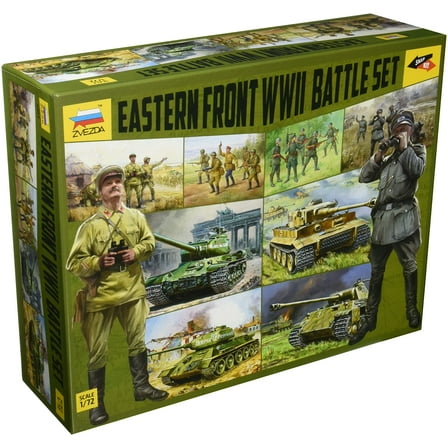 Zvezda 530005203 1:72 WWII Battle Set East Front, Model, Plastic, Assembly Kit, Detailed Replic