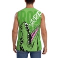 thumbnail image 4 of Fotbe CROCODILE HEAD Men's Camiseta sin Mangas Estampada para Hombres, Playera Casual para Gimnasio, Entrenamiento, Playa-Large, 4 of 7