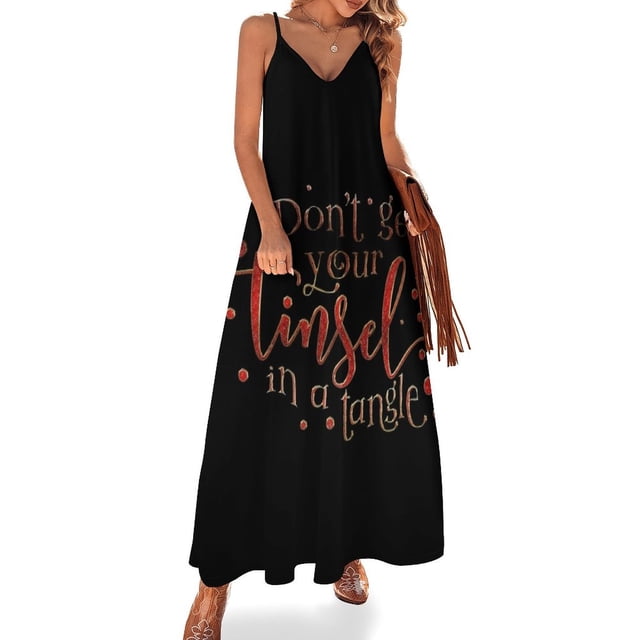 No te quedes sin tu vestido sin mangas Tingle vestidos para mujer 2024 diseñador de lujo fiesta ropa estética vestido de lujo