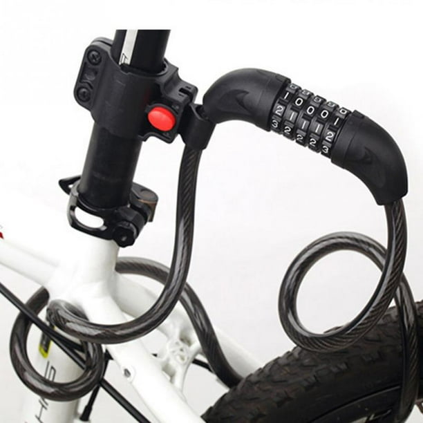 Antivol pliable Vélo et Trottinette avec code 4 chiffres et Support, Antivols pour vélo
