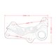 thumbnail image 3 of Soporte Adaptador de Pinza de Freno Delantero, Soporte de Pinza de Freno Delantero de Motocetreta Actualización de Aleación de Aluminio para Primavera 150 y Sprint 150, 3 of 7